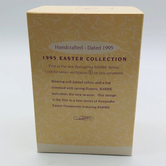 Hallmark 1995 Springtime Barbie Keepsake Ornament New Collectors Series - Picture 2 of 2